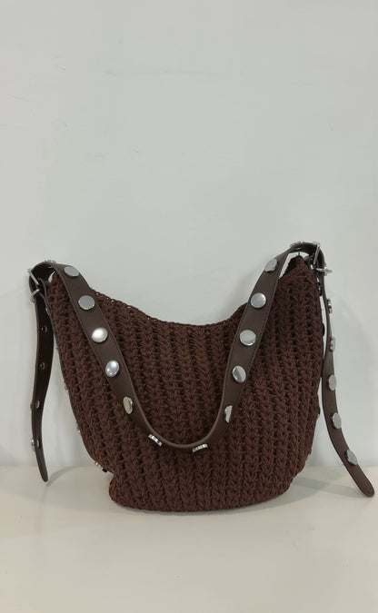 Bolso Crochet Chocolate