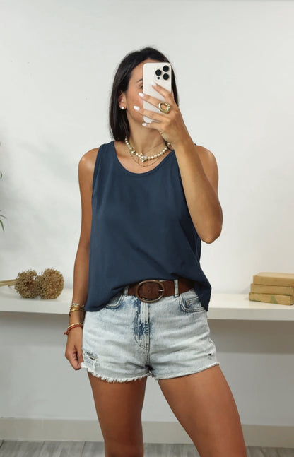 Camiseta Básica de Algodón