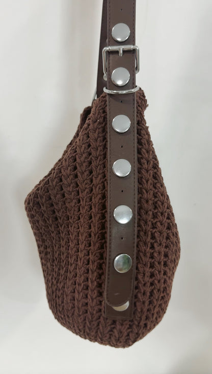 Bolso Crochet Chocolate