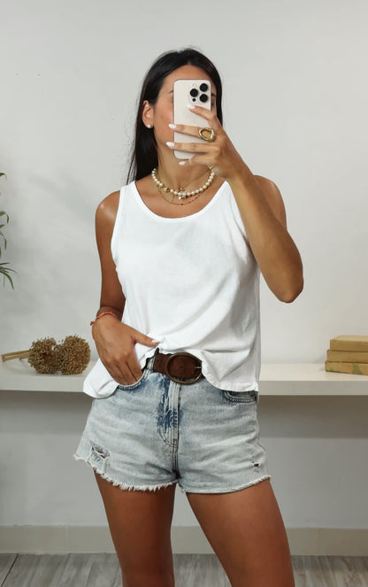 Camiseta Básica de Algodón